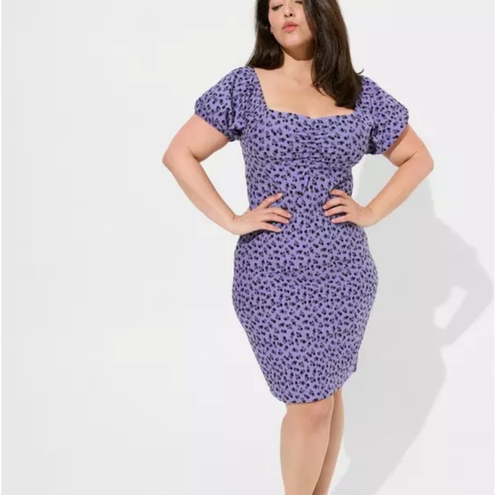 Torrid×Betsy Johnson Mini Foxy Ruched Ditsy Floral Whimsigoth